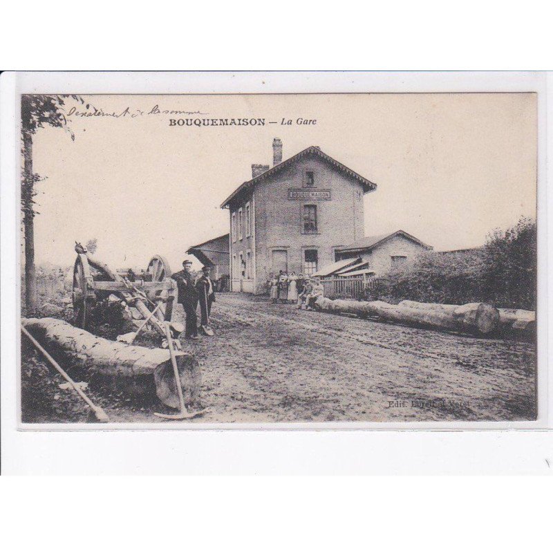 BOUQUEMAISON: la gare - très bon état