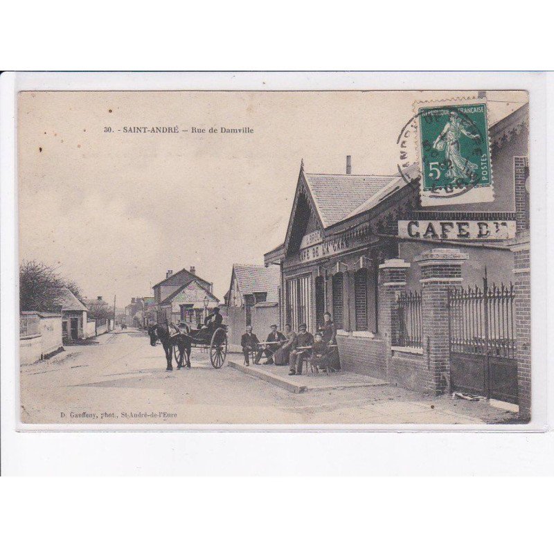 SAINT-ANDRE: rue de damville, attelage - très bon état