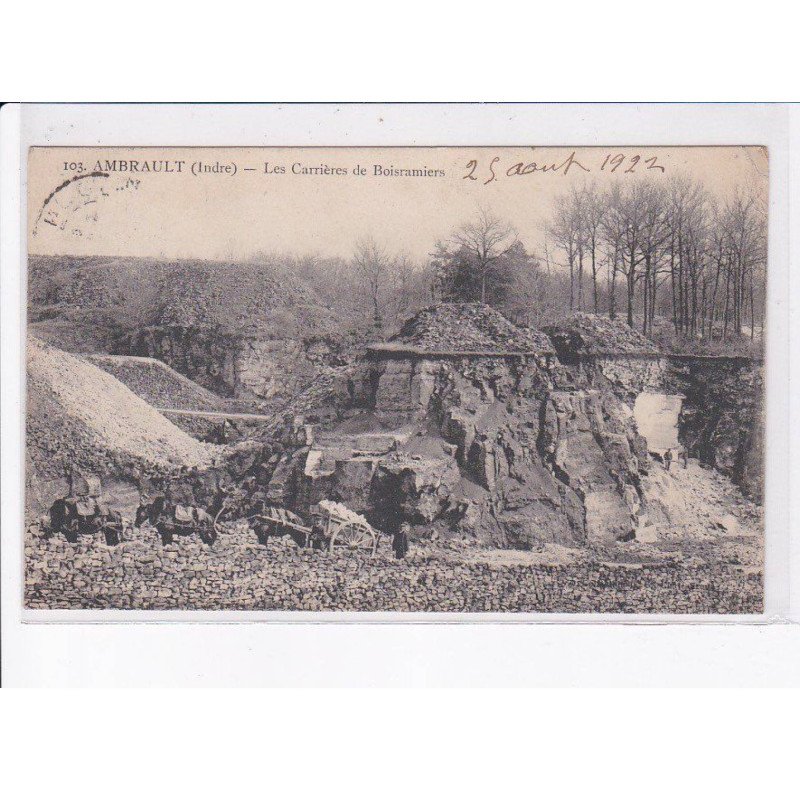 AMBRAULT: les carrières de boisramiers - état
