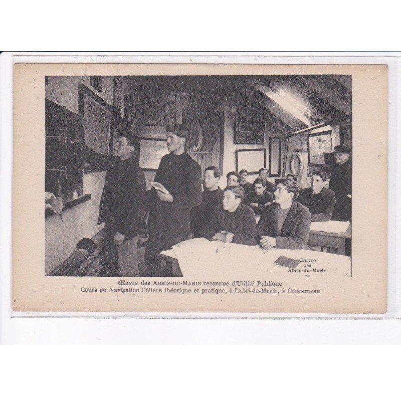 CONCARNEAU: oeuvre des abris-du-marin reconnue d'utilité publique - très bon état