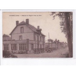 CHABRIS: hôtel de la plage et rue du pont, automobile - très bon état