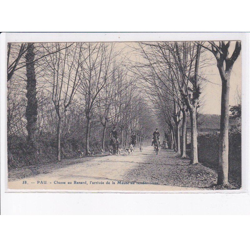 PAU: chasse au renard, l'arrivée de la meuse au rendez-vous - très bon état