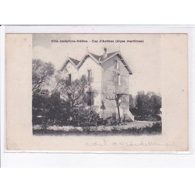 CAP D'ANTIBES: villa joséphine-hélène - état