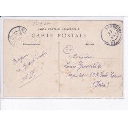 environs de NANGIS: la chasse à courre, un relai de chiens au pont de villefermoy - état