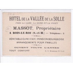 BOIS-le-ROI MASSOT: hôtel de la vallée de la solle - très bon état