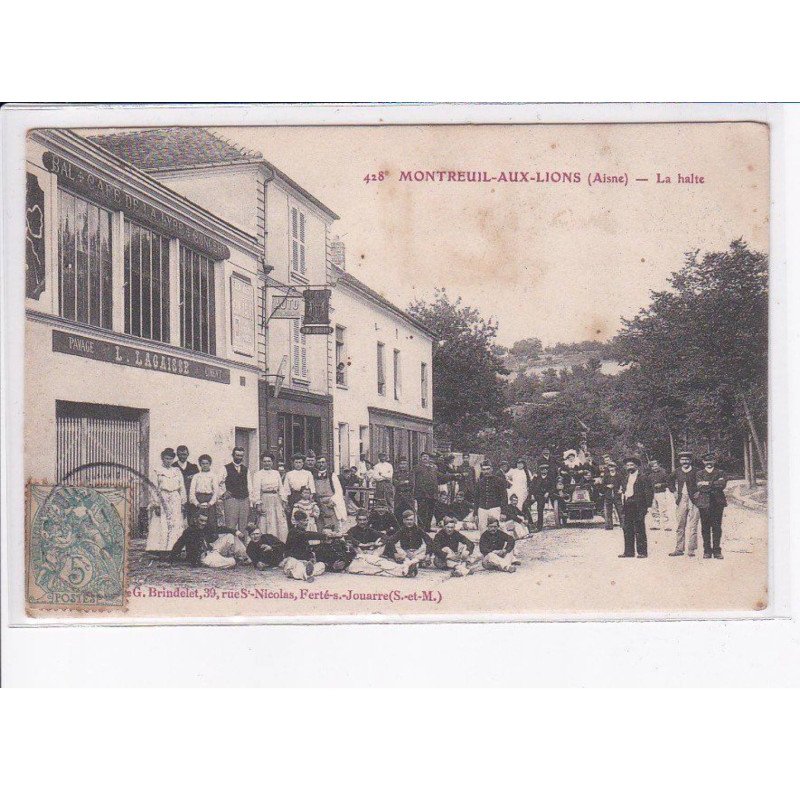 MONTREUIL-aux-LIONS: la halte - état