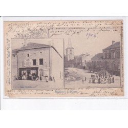 MAIZIERES: café michels, scène de rue - état