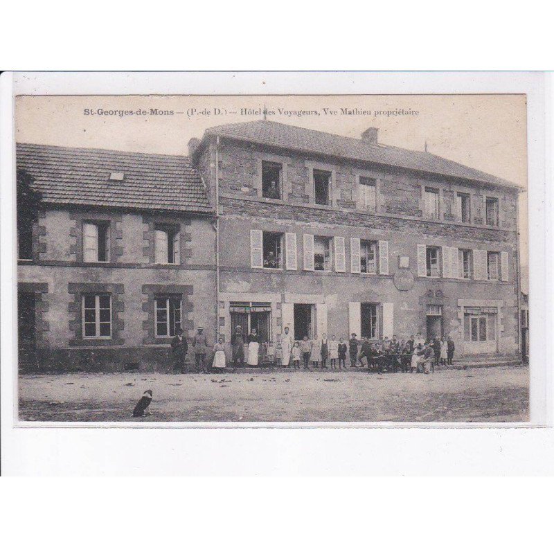SAINT-GEORGES-de-MONS: hôtel des voyageurs, Vve mathieu - très bon état