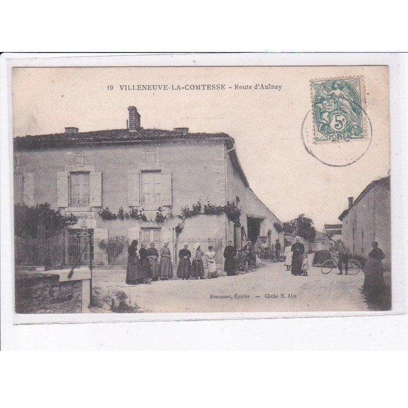 VILLENEUVE-la-COMTESSE: route d'aulnay - état