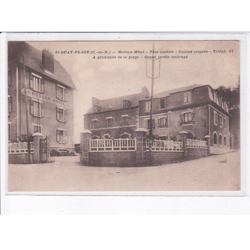 SAINT-QUAY-PLAGE: modern-hotel, à proximité de la plage - très bon état