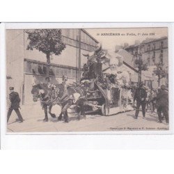 ASNIERES: en folie 1er juin 1924 - très bon état