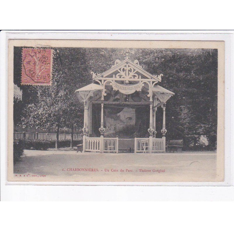 CHARBONNIERES: un coin du parc, théâtre guignol - très bon état