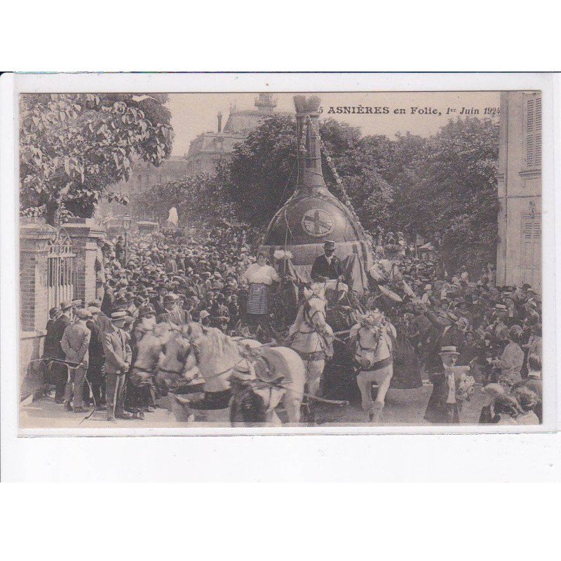 ASNIERES: en folie 1er juin 1924 - très bon état