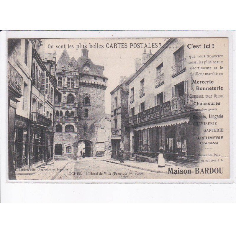 LOCHES: l'hôtel de ville françois 1er 1520 - état