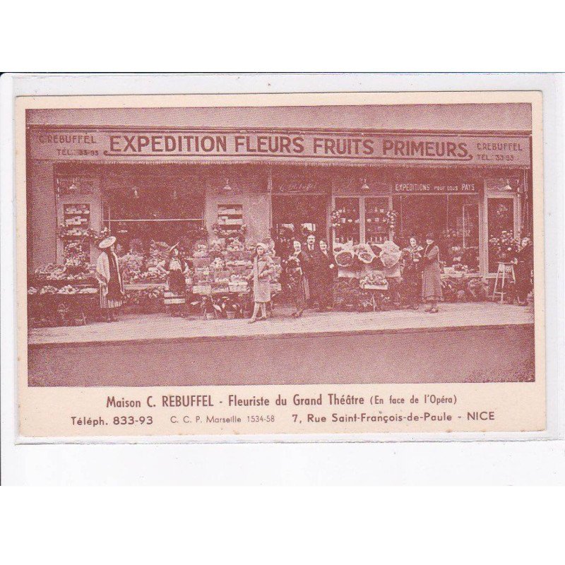 NICE: expedition fleurs fruits primeurs - très bon état