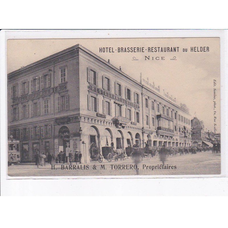 NICE: hôtel brasserie restaurant du helder - très bon état