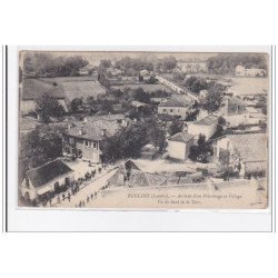 BUGLOSE : arrivée d'un pelrinage et village vu du bout de la tour - tres bon etat