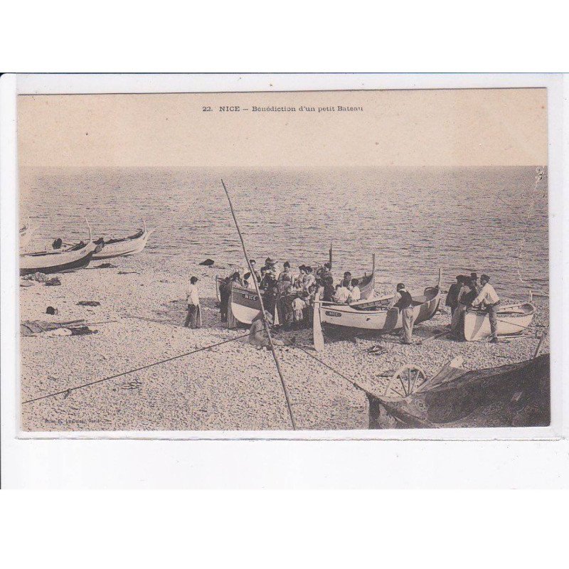 NICE: bénédiction d'un petit bateau - très bon état