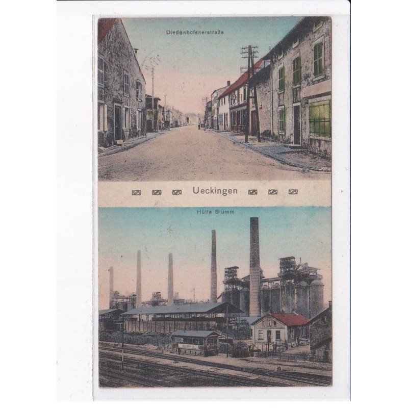 UECKINGEN: scène de rue et usine - état