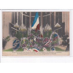 NOISSEVILLE: inauguration du monument français, la catafalque et les couronnes à la cathédrale - très bon état