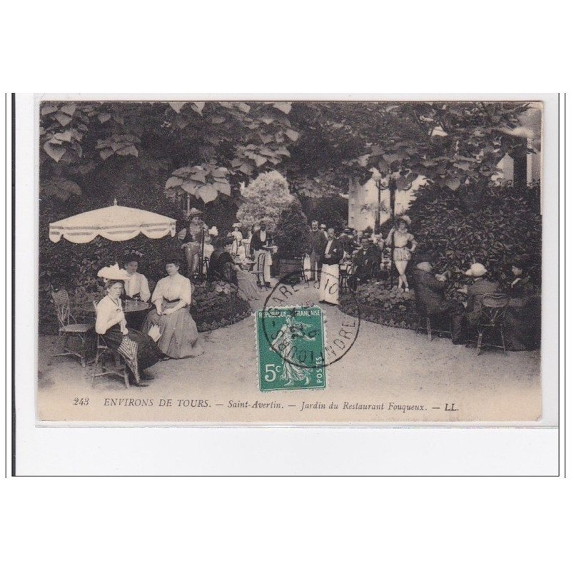 SAINT-AVERTIN : jardin du restaurant fouqueux - tres bon etat