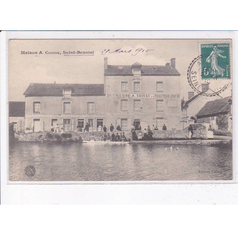 SAINT-BENOIST: maison A. Coinse, épicerie - très bon état