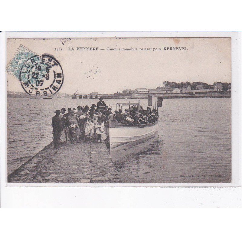 LA PERRIERE: canot automobile partant pour kernevel - état