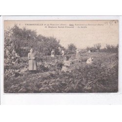 THIBOUVILLE: maison saint-vincent, le jardin - très bon état