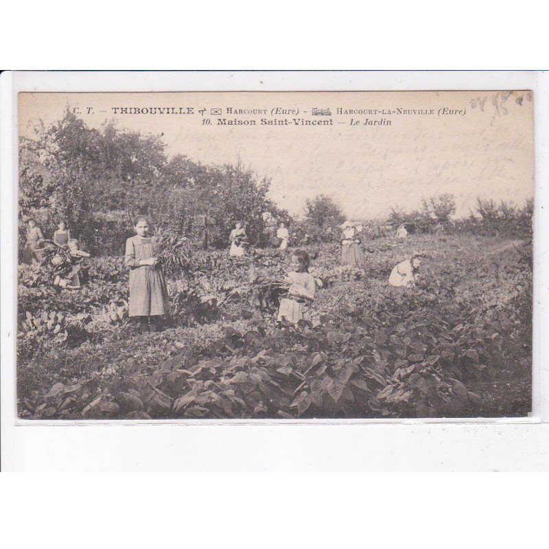 THIBOUVILLE: maison saint-vincent, le jardin - très bon état