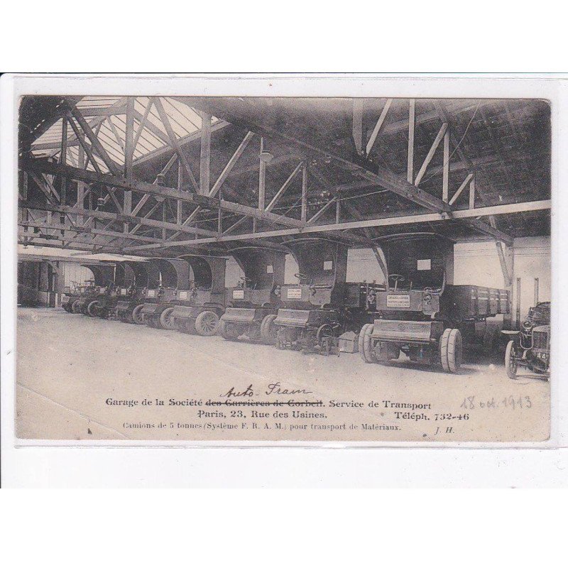 PARIS: 75015, garage de la société service de transport - état
