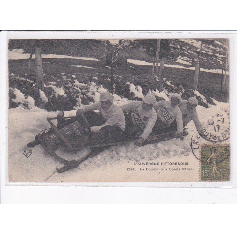 LA BOURBOULE: sports d'hiver, bobsleigh, mont-blanc - très bon état