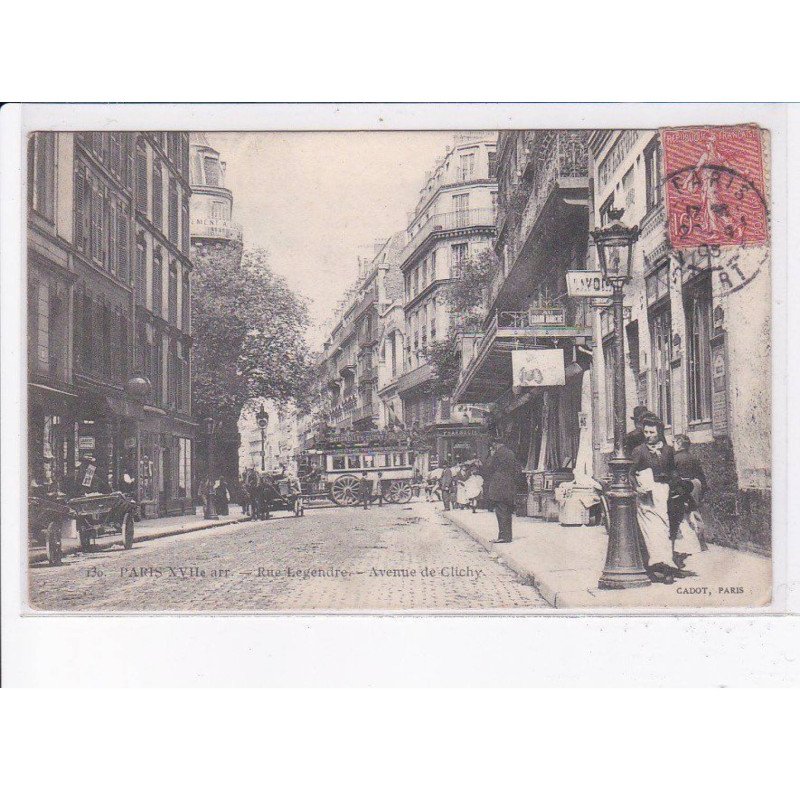 PARIS: 75017, rue legendre, avenue de clichy - très bon état