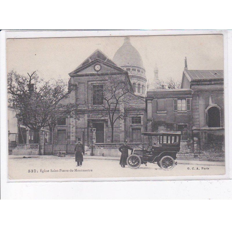 PARIS: 75018 église saint-pierre-de-montmartre, automobile - très bon état