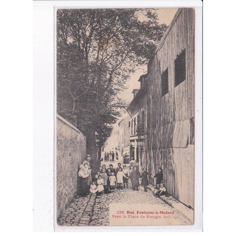 PARIS: 75013 rue fontaine-à-mulard, vers la place de rungis, 1905 - état