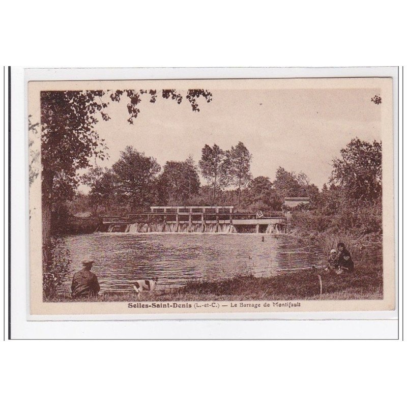 SELLES-SAINT-DENIS : le barrage de montifault - tres bon etat