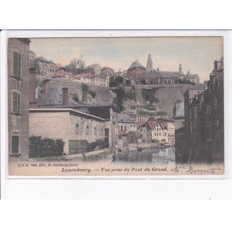 LUXEMBOURG: vue prise du pont du grund - très bon état