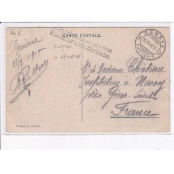 SUISSE: GENEVE: départ de l'express du simplon, train - très bon état