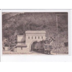 SUISSE: VALAIS: BRIGUE: la sortie du tunnel du simplon, train - très bon état