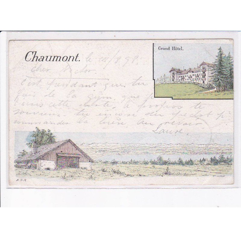 SUISSE: NEUFCHATEL: CHAUMONT: grand hôtel - très bon état