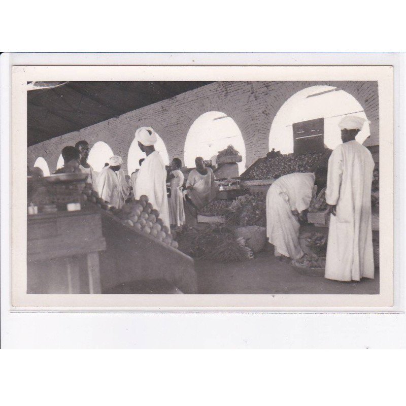 AFRIQUE: SOUDAN: khartoun, photo des halles en 1953 - très bon état