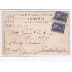 TURQUIE: bois, vue du village de bachtarla, transport de pouterelles - état