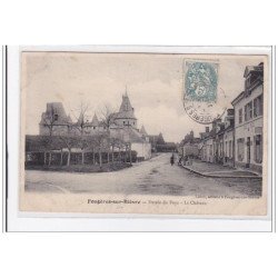 FOUGERES-sur-BIEVRE : entrée du pays, le chateau - tres bon etat