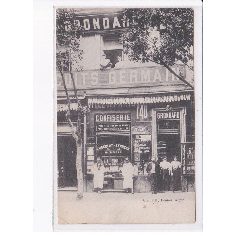 ALGERIE: ALGER: confiserie, grondard - état