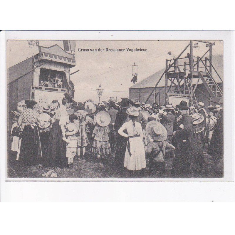 ALLEMAGNE: SAXE: DRESDEN: gruss von der dresdener vogelwiese, fête foraine - très bon état