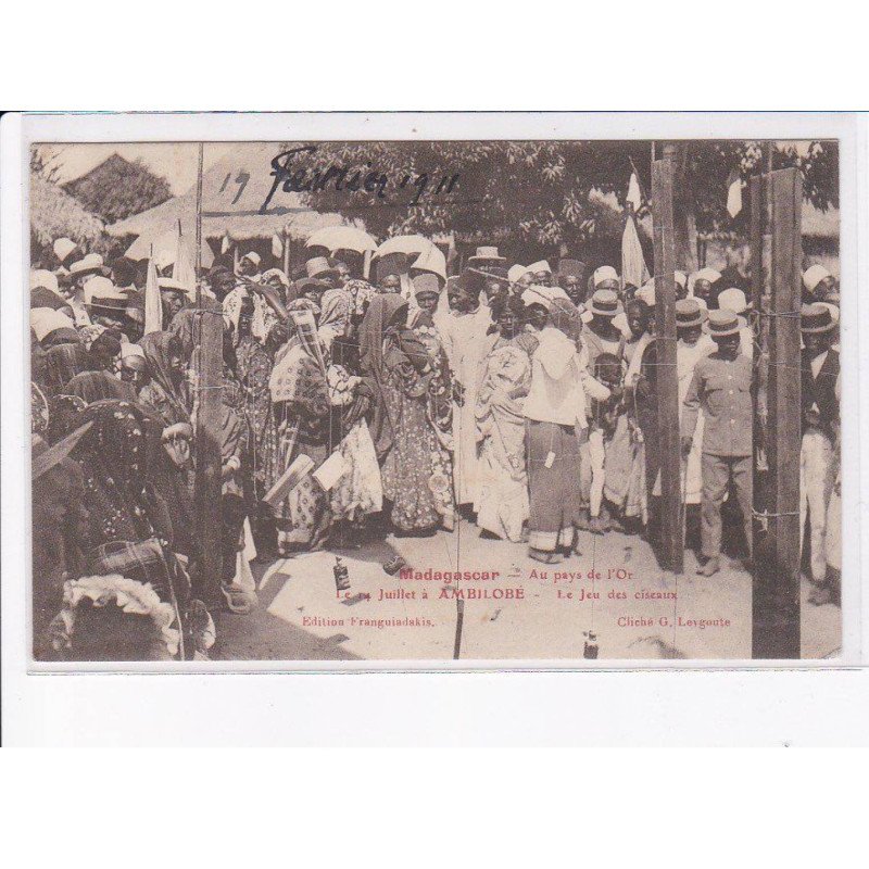 MADAGASCAR: au pays de l'or 14 juillet à ambilobe, le jeu des ciseaux - très bon état