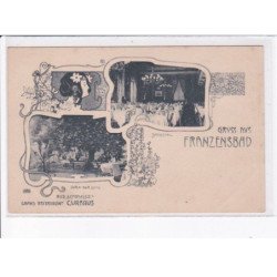 TCHEQUIE: gruss aus franzensbad, art nouveau - très bon état