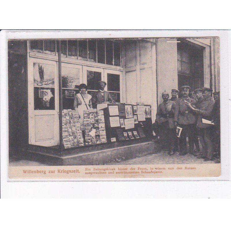 ALLEMAGNE: HAMBOURG: willenberg zur kriegszeit (vendeur de cartes postales - militaire) - état