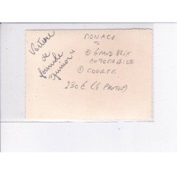 MONACO: grand prix, automobile, course, 4 photos - très bon état