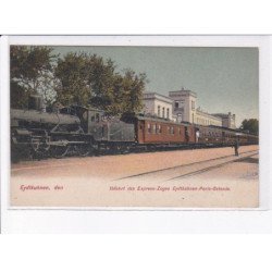 ALLEMAGNE: EHEMALIGE: OSTPREUSSEN: gare, abfahrt des express-zuges - très bon état