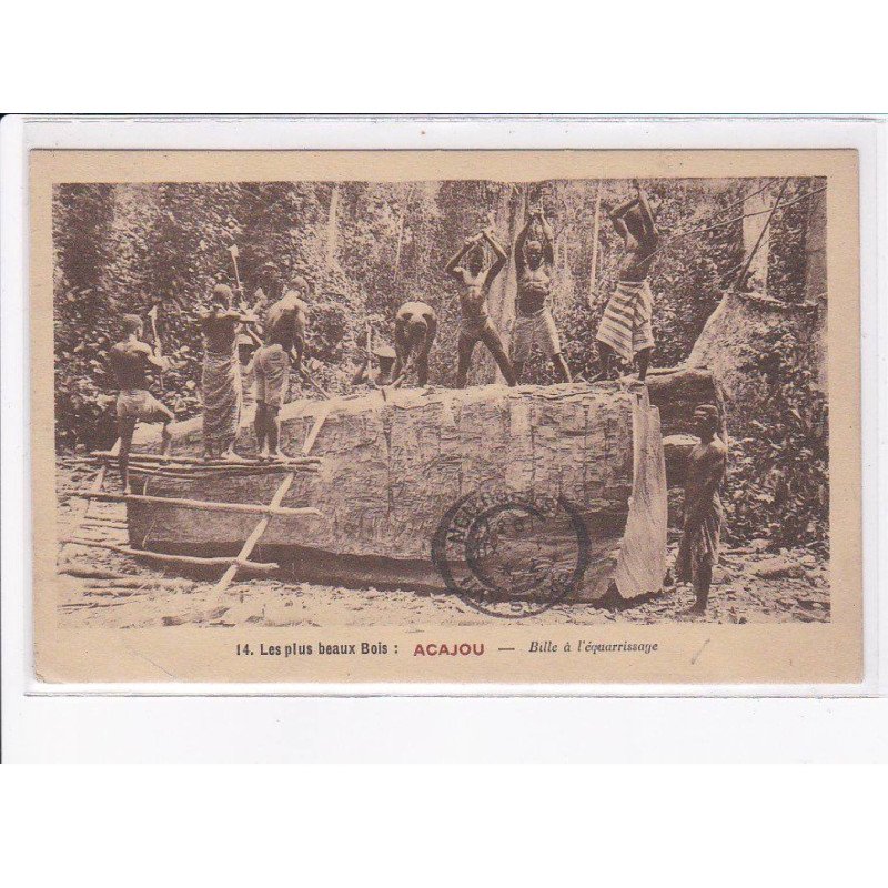 COTE D'IVOIRE: les plus beaux bois, acajou, bille à l'équarrissage, bois - état